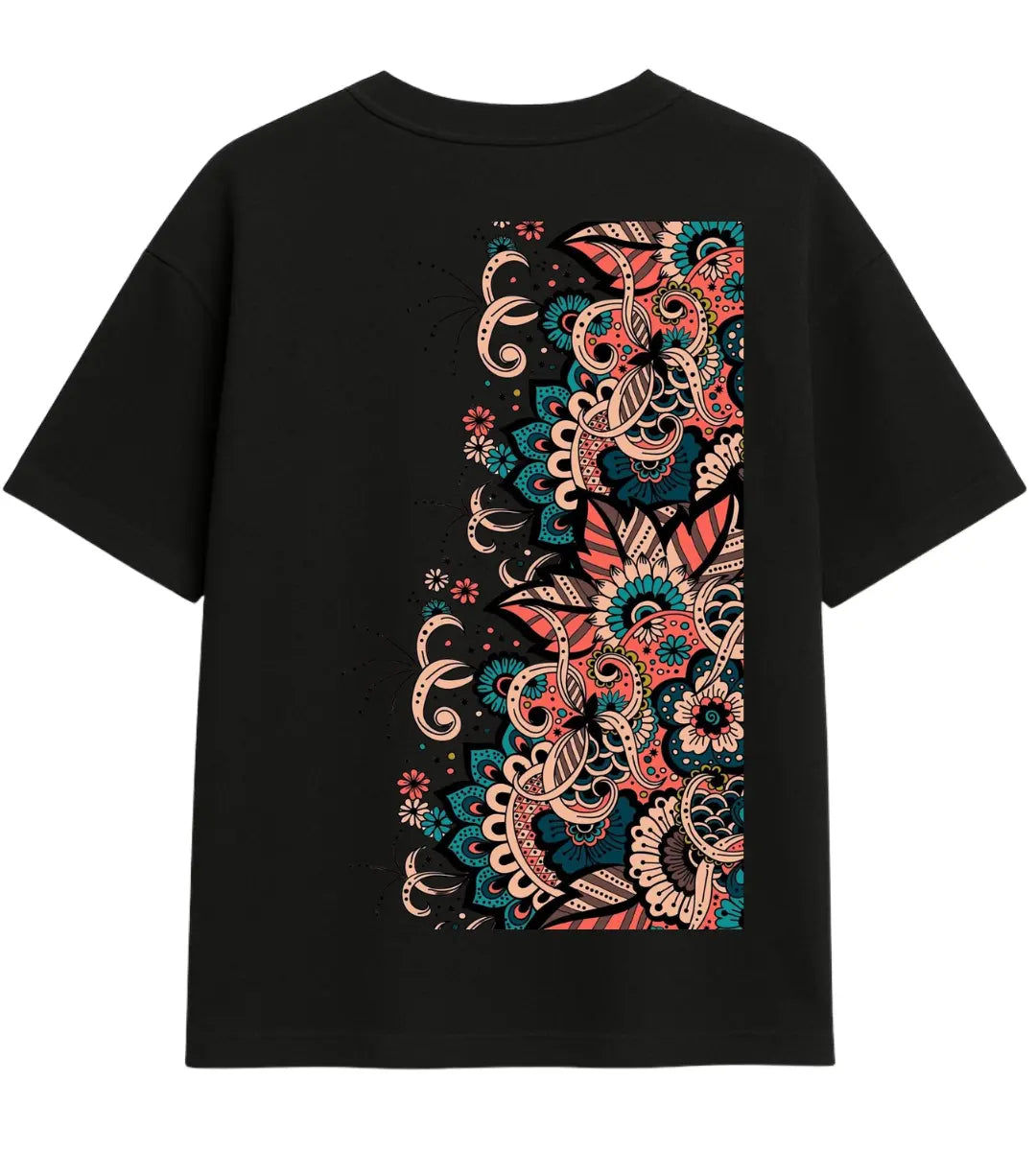 Mandala Garden Oversize T-Shirt Lorinfo