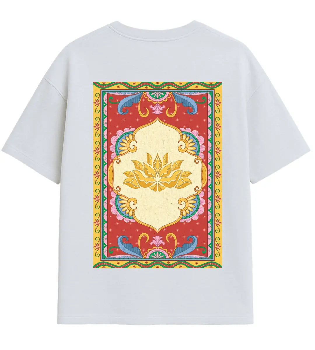 Golden Lotus Oversize T-Shirt Lorinfo