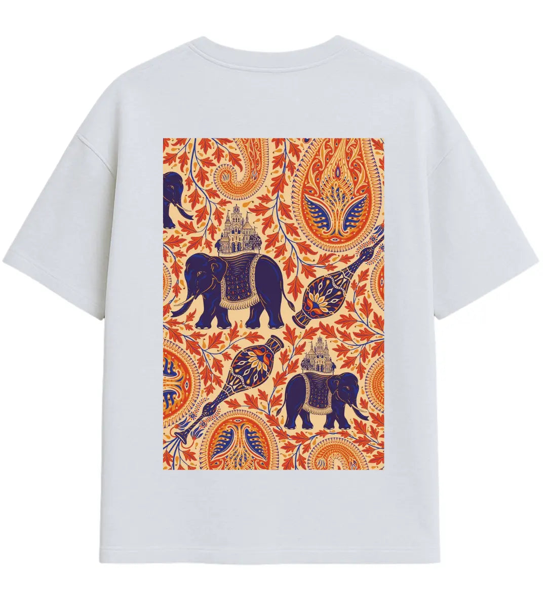 Royal Elephant Path Oversize T-Shirt Lorinfo