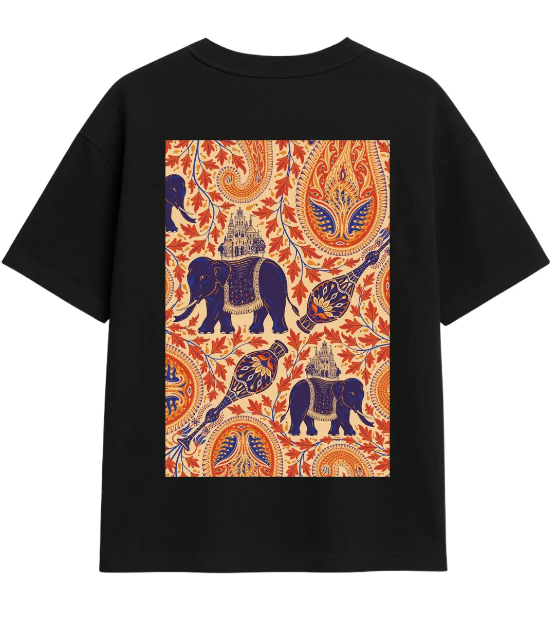 Royal Elephant Path Oversize T-Shirt Lorinfo