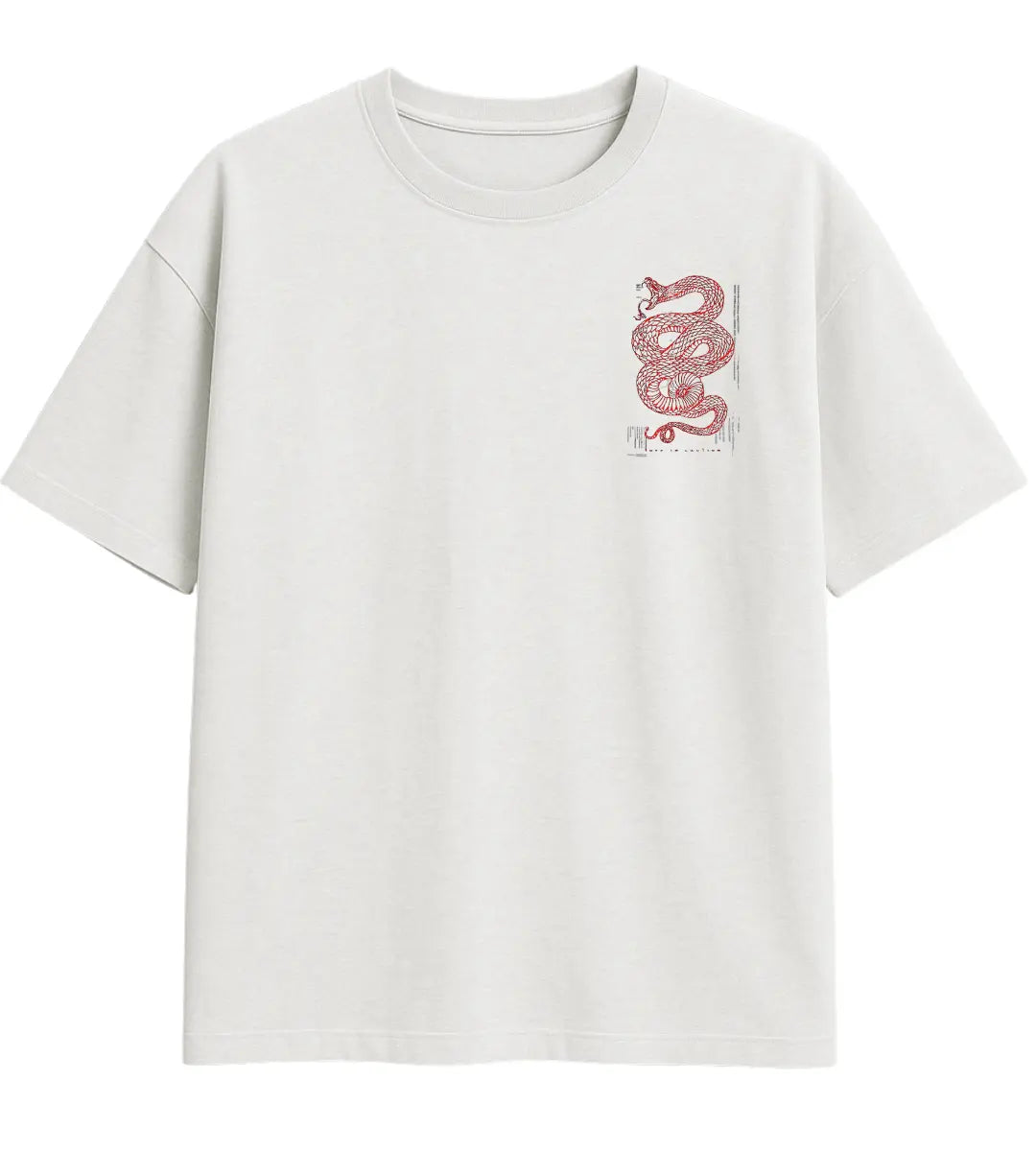 Scarlet Serpent Oversize T-Shirt Lorinfo
