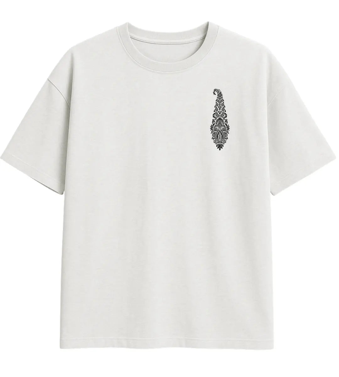 Paşa Deseni Oversize T-Shirt Lorinfo