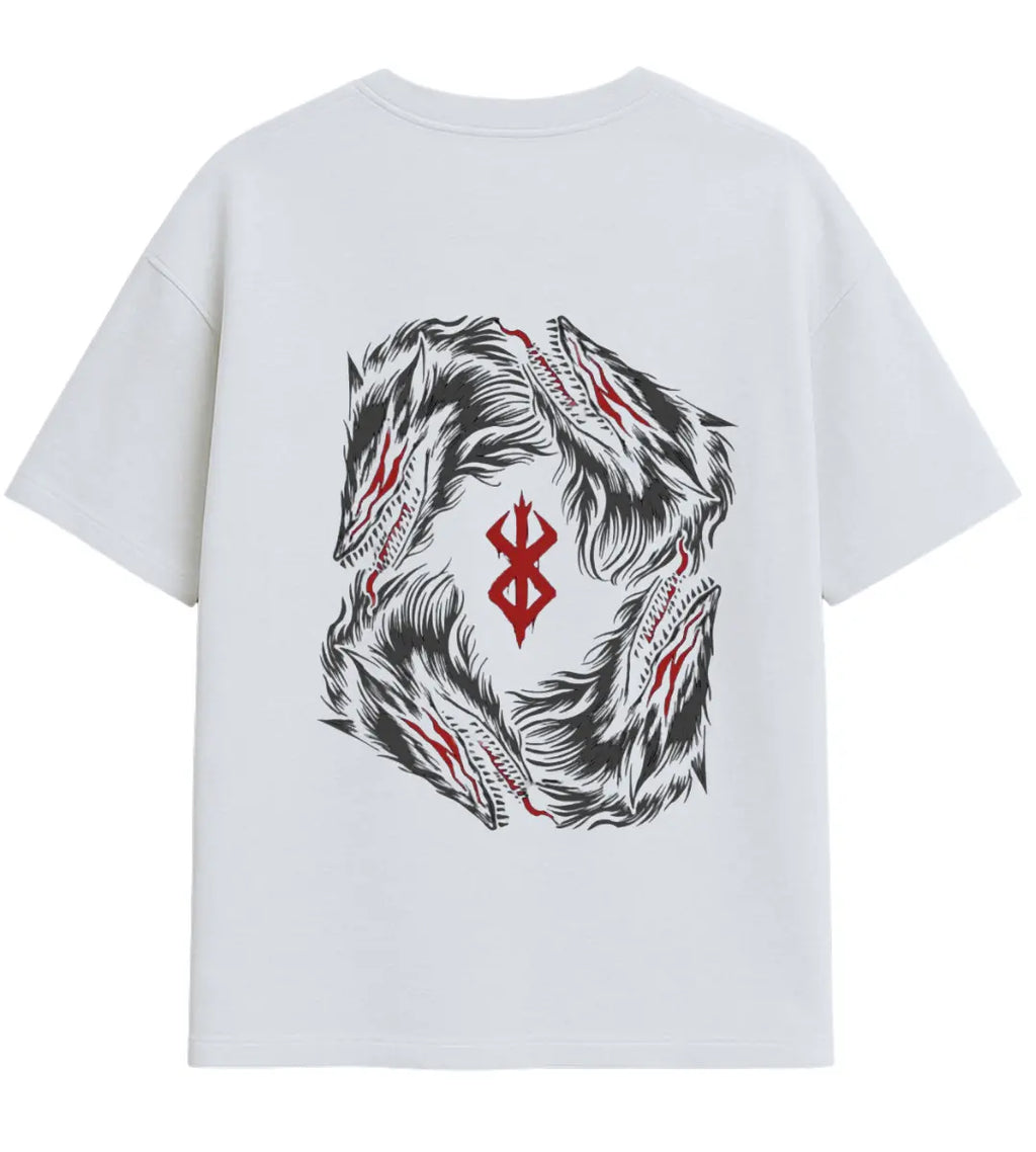 Wolf Rune Oversize T-Shirt Lorinfo