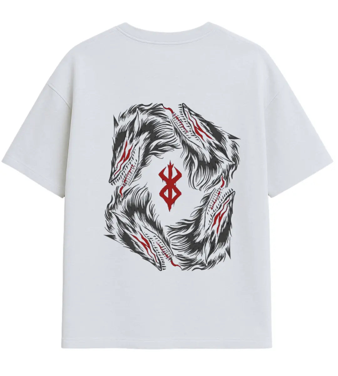 Wolf Rune Oversize T-Shirt Lorinfo