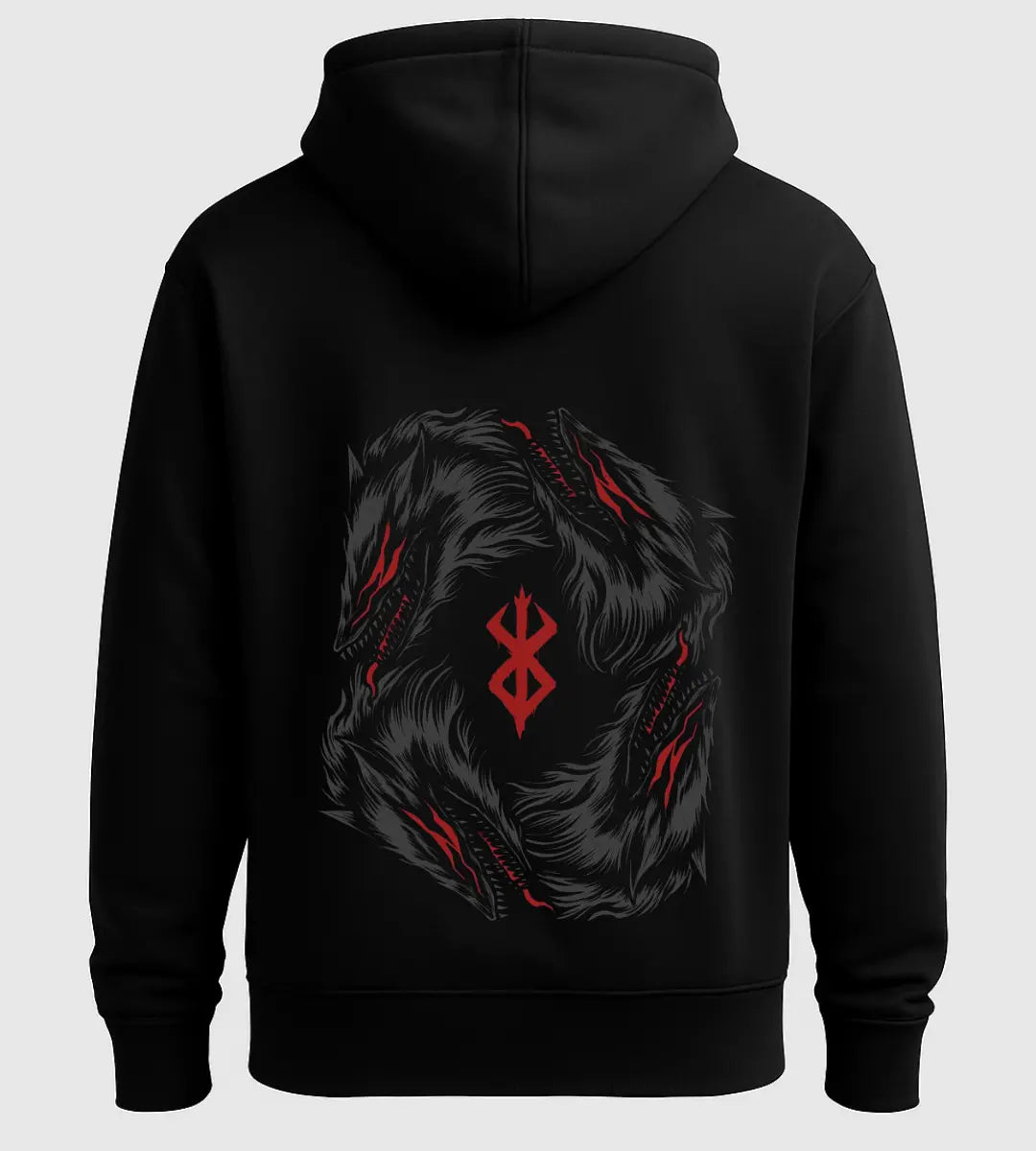 Wolf Rune Hoodie Lorinfo