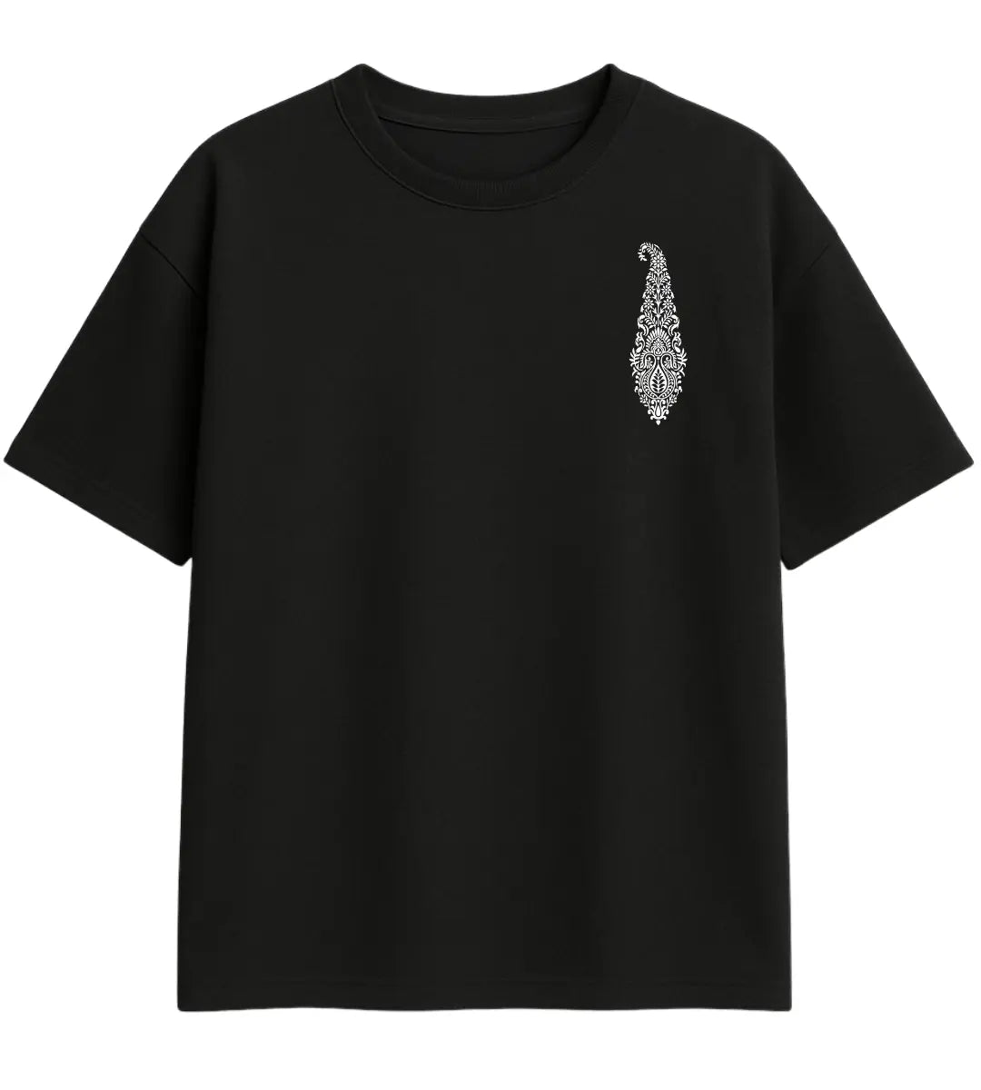 Paşa Deseni Oversize T-Shirt Lorinfo
