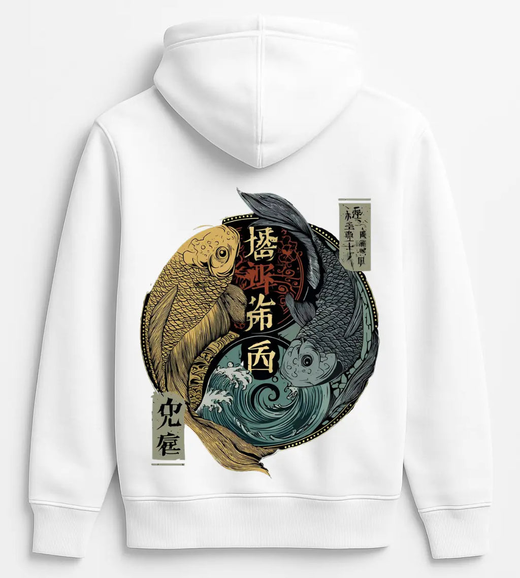 Altın & Gece Koi Hoodie Lorinfo