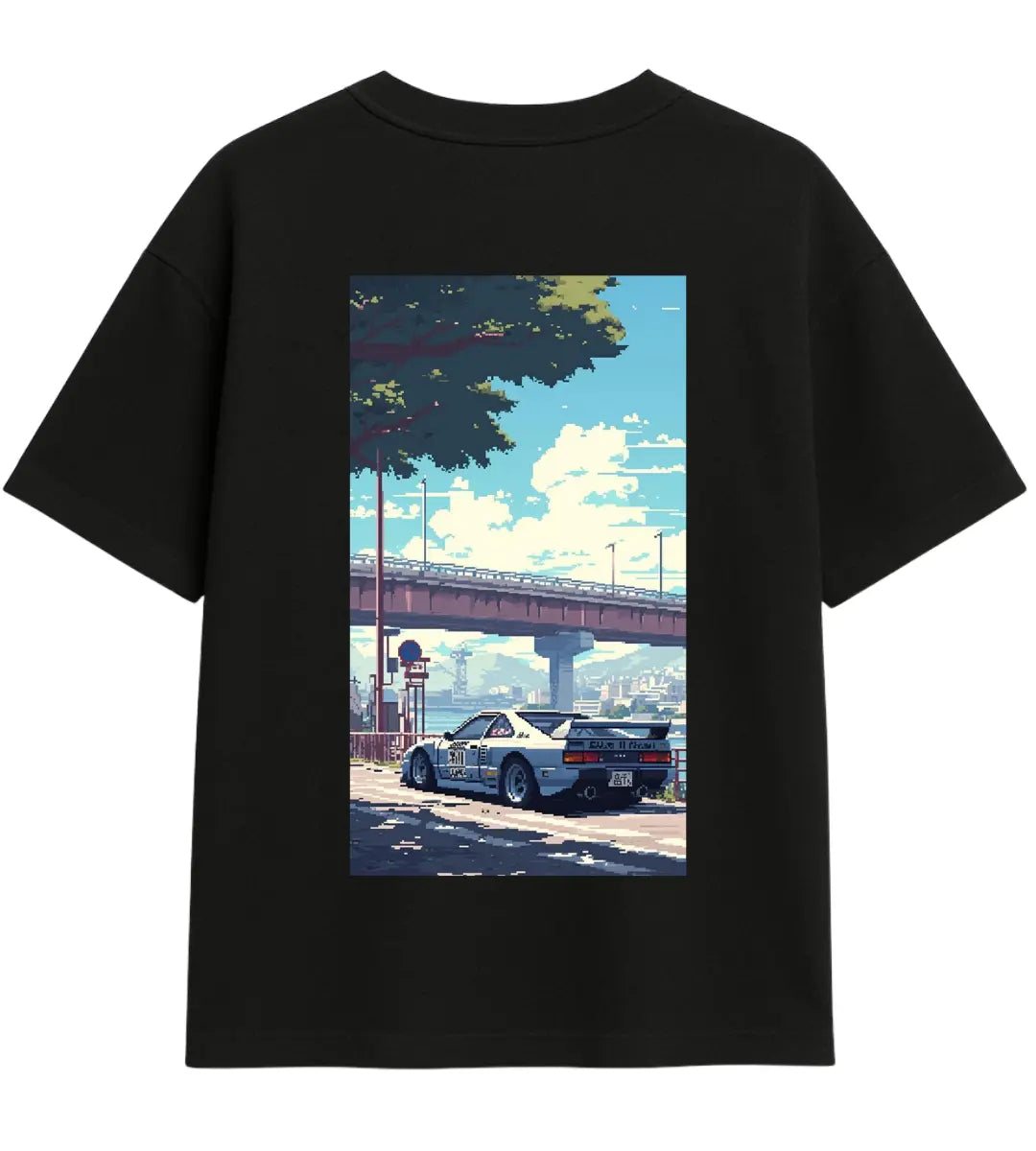 Pixel Drift Oversize T-Shirt Lorinfo