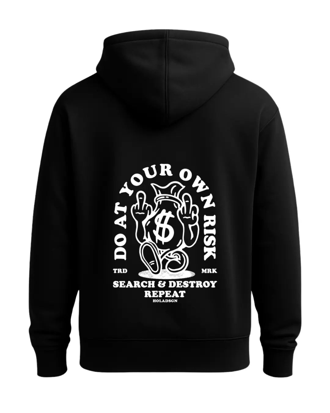 Do At Your Own Risk Oversize Hoodie Lorinfo
