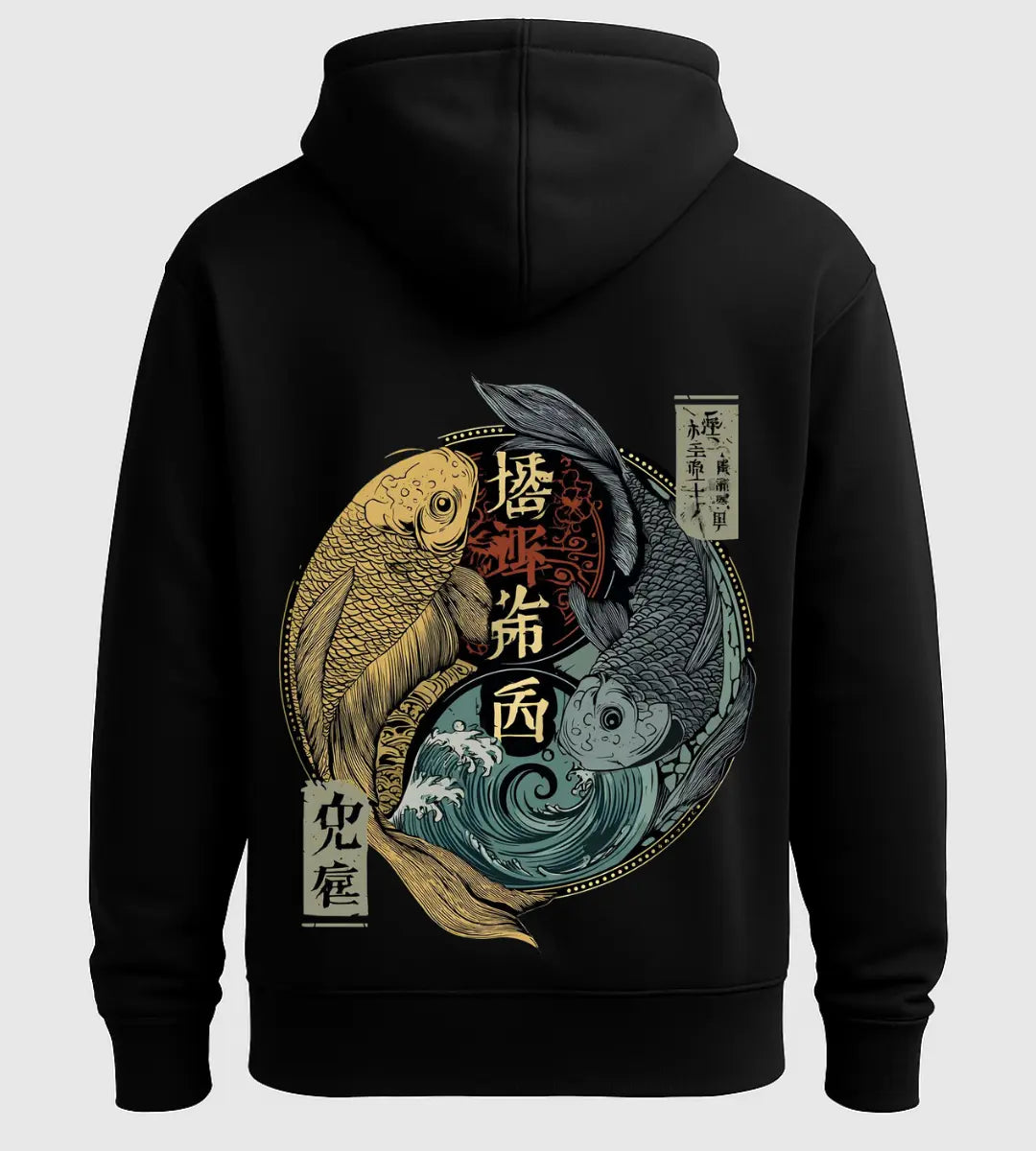 Altın & Gece Koi Hoodie Lorinfo