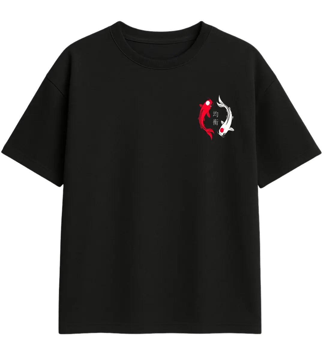 Koi Fishes Oversize T-Shirt Lorinfo