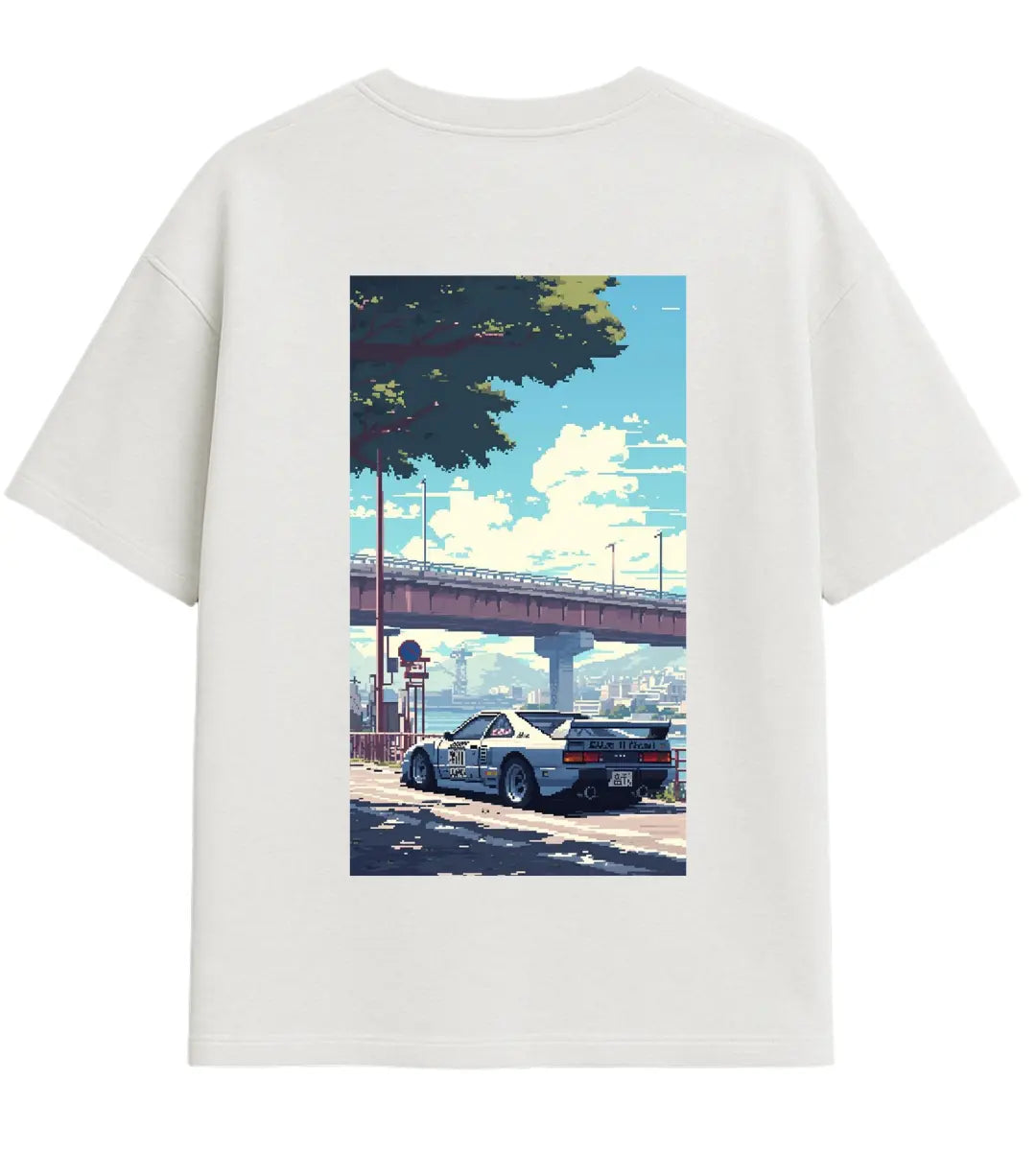 Pixel Drift Oversize T-Shirt Lorinfo
