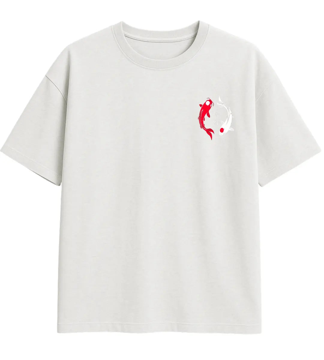 Koi Fishes Oversize T-Shirt Lorinfo
