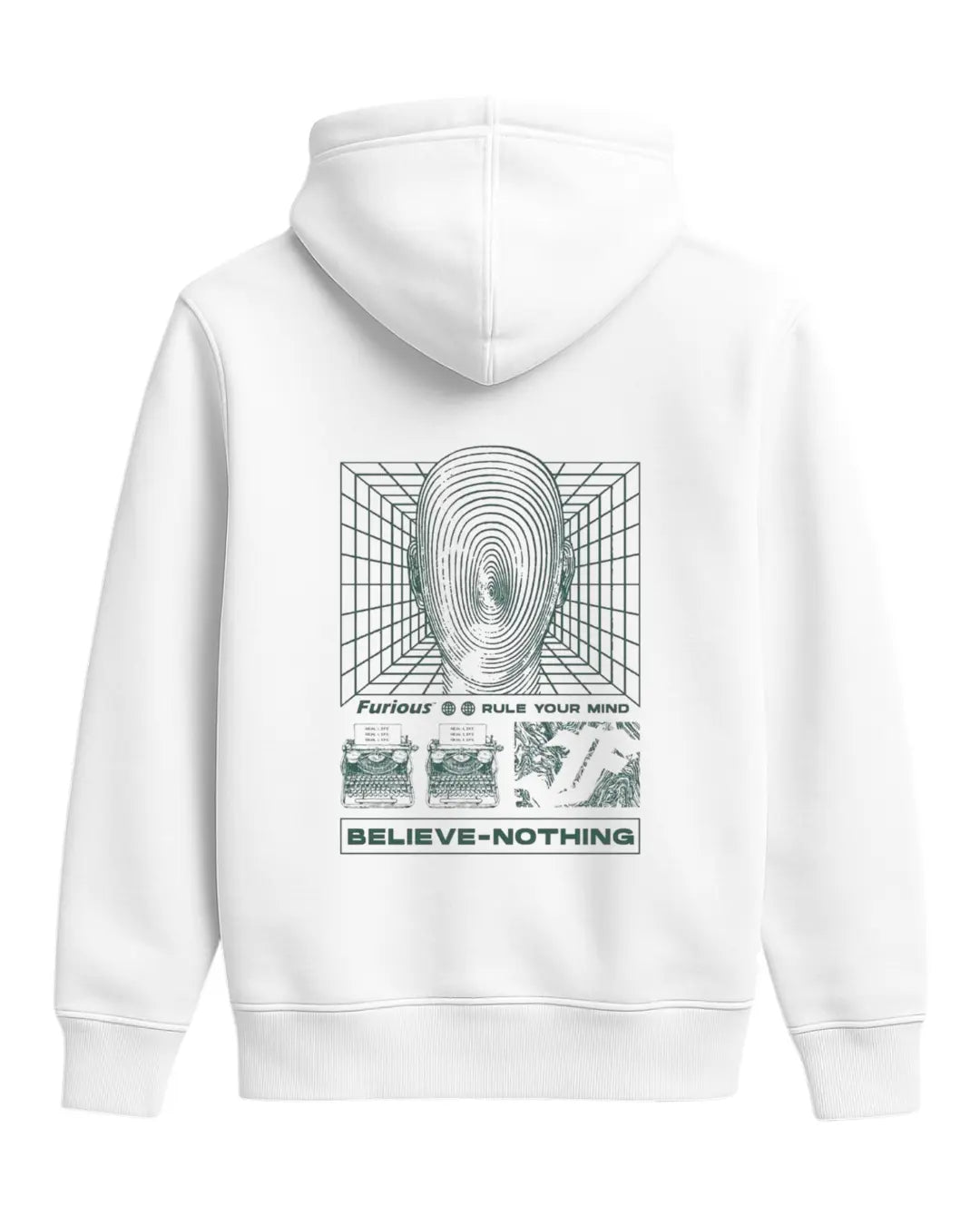 Believe Nothing Oversize Hoodie Lorinfo