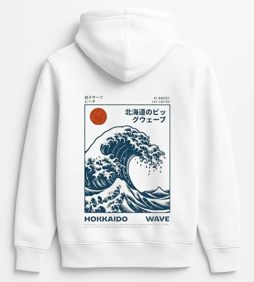 Hokkaido Wave Hoodie Lorinfo