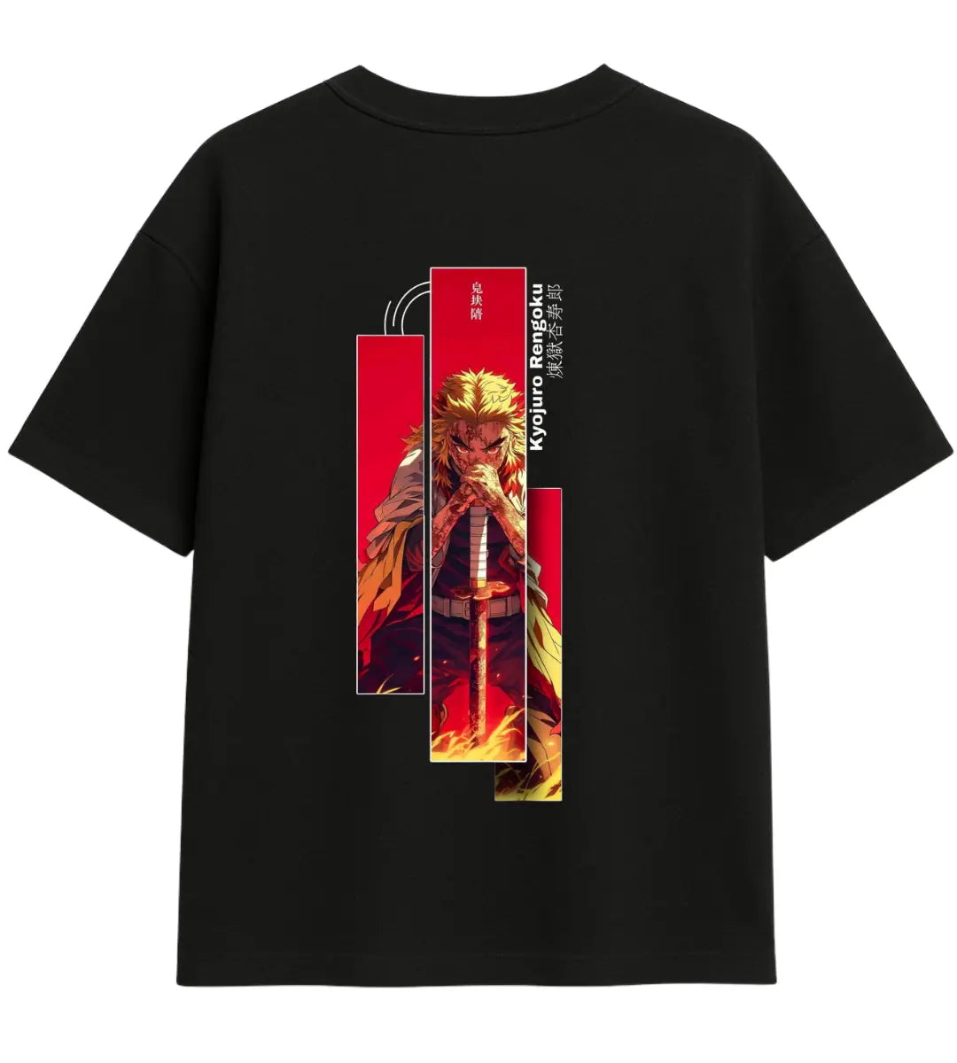 Rengoku Inferno Blade Oversize T-Shirt Lorinfo