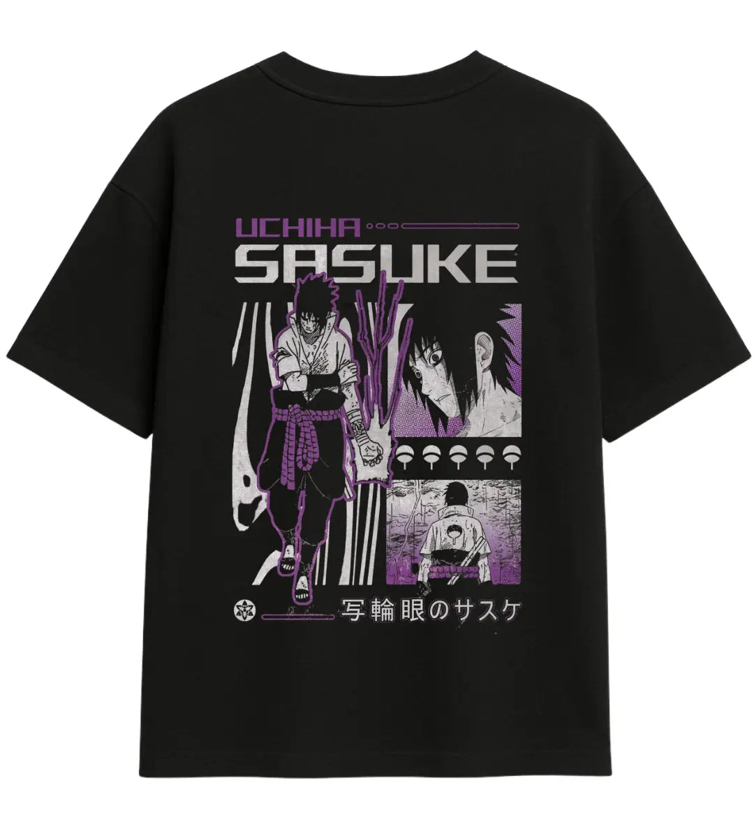 Sasuke Sharingan Legacy Oversize T-Shirt Lorinfo