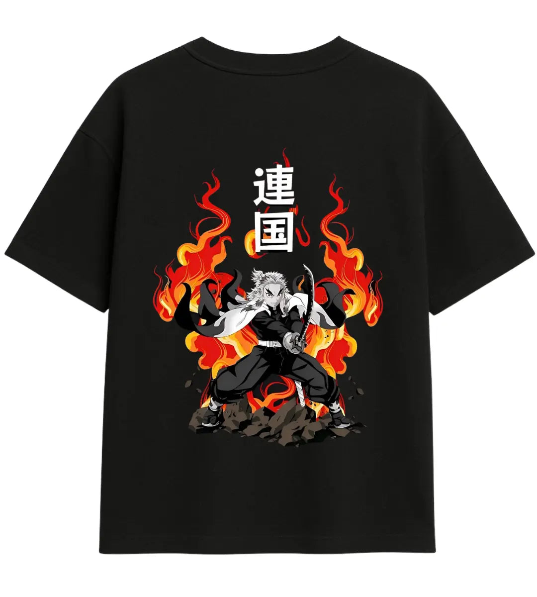 Flame Hashira Oversize T-Shirt Lorinfo