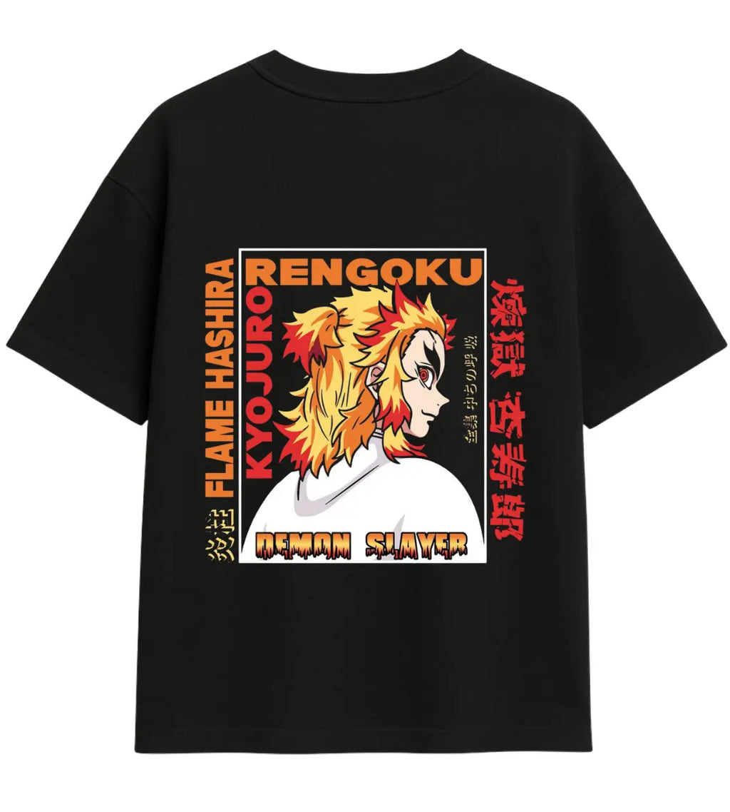 Blazing Portrait Oversize T-Shirt Lorinfo