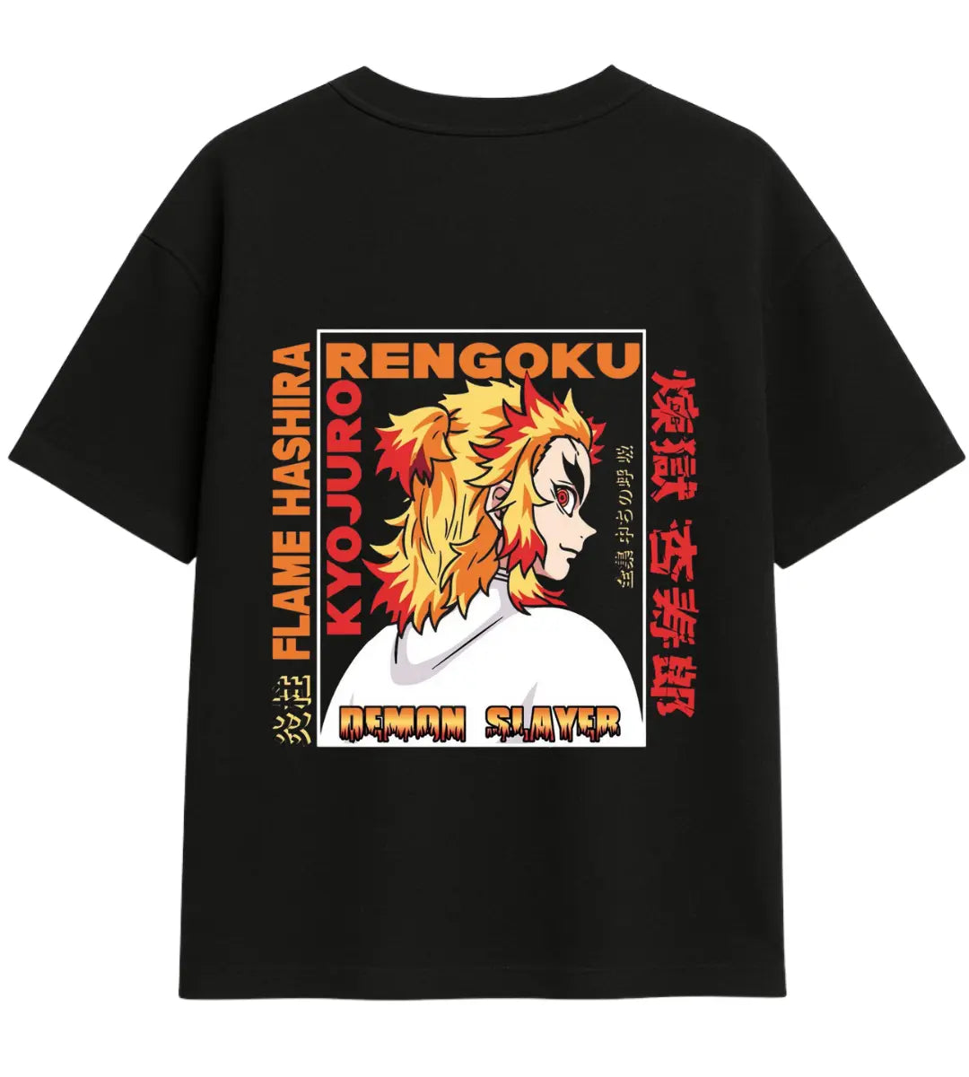 Blazing Portrait Oversize T-Shirt Lorinfo