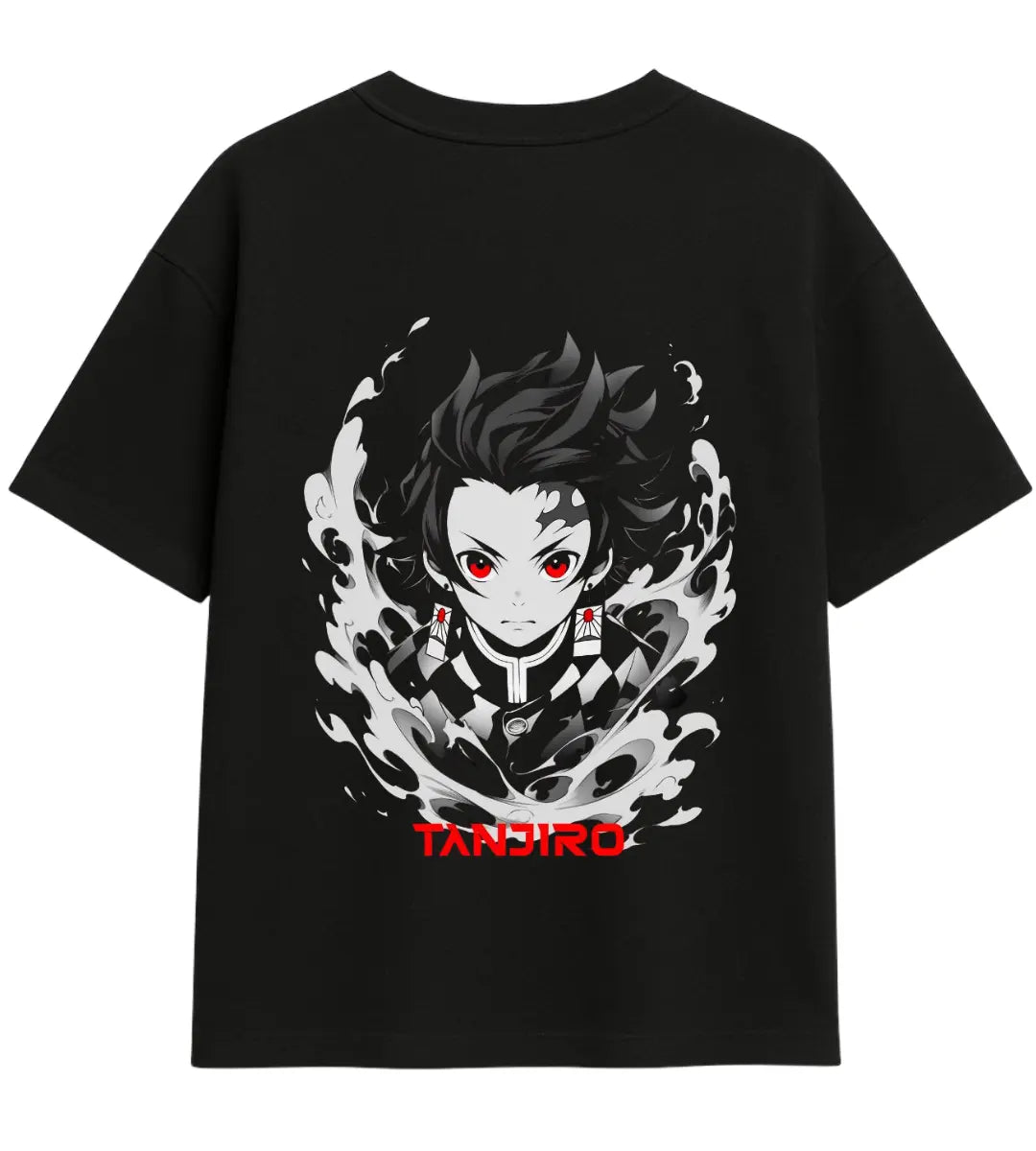 Tanjiro Fire Aura Oversize T-Shirt Lorinfo