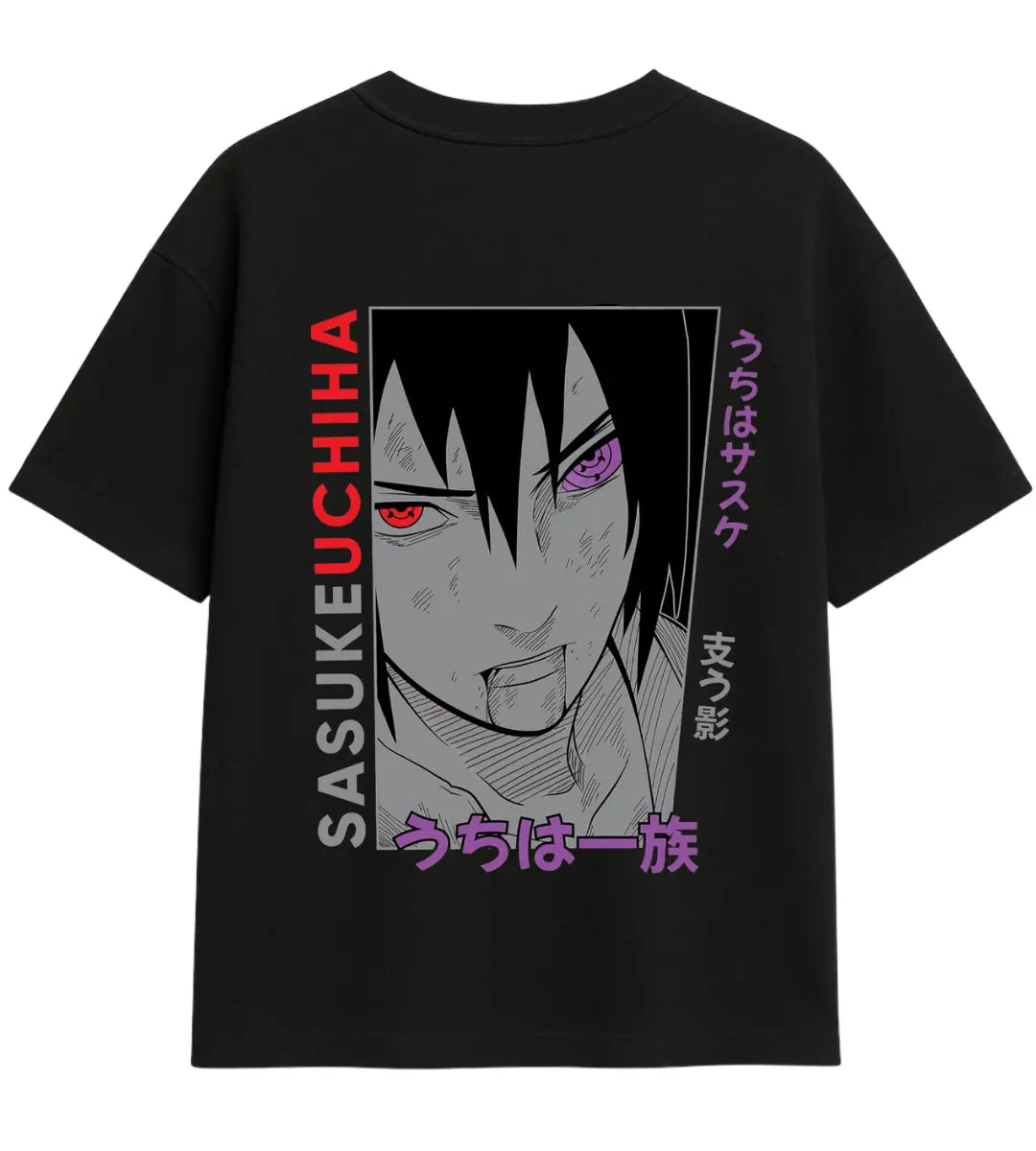 Sasuke Rinnegan Eye Oversize T-Shirt Lorinfo
