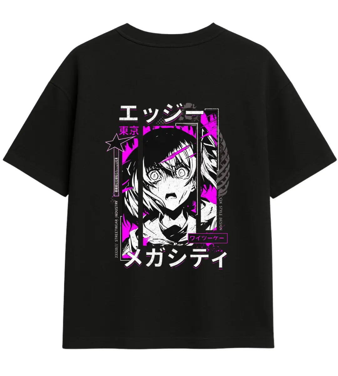 Neon Manga Oversize T-Shirt Lorinfo