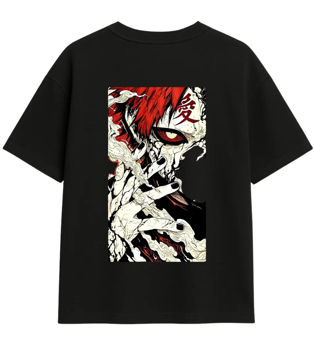 Crimson Oni Oversize T-Shirt Lorinfo