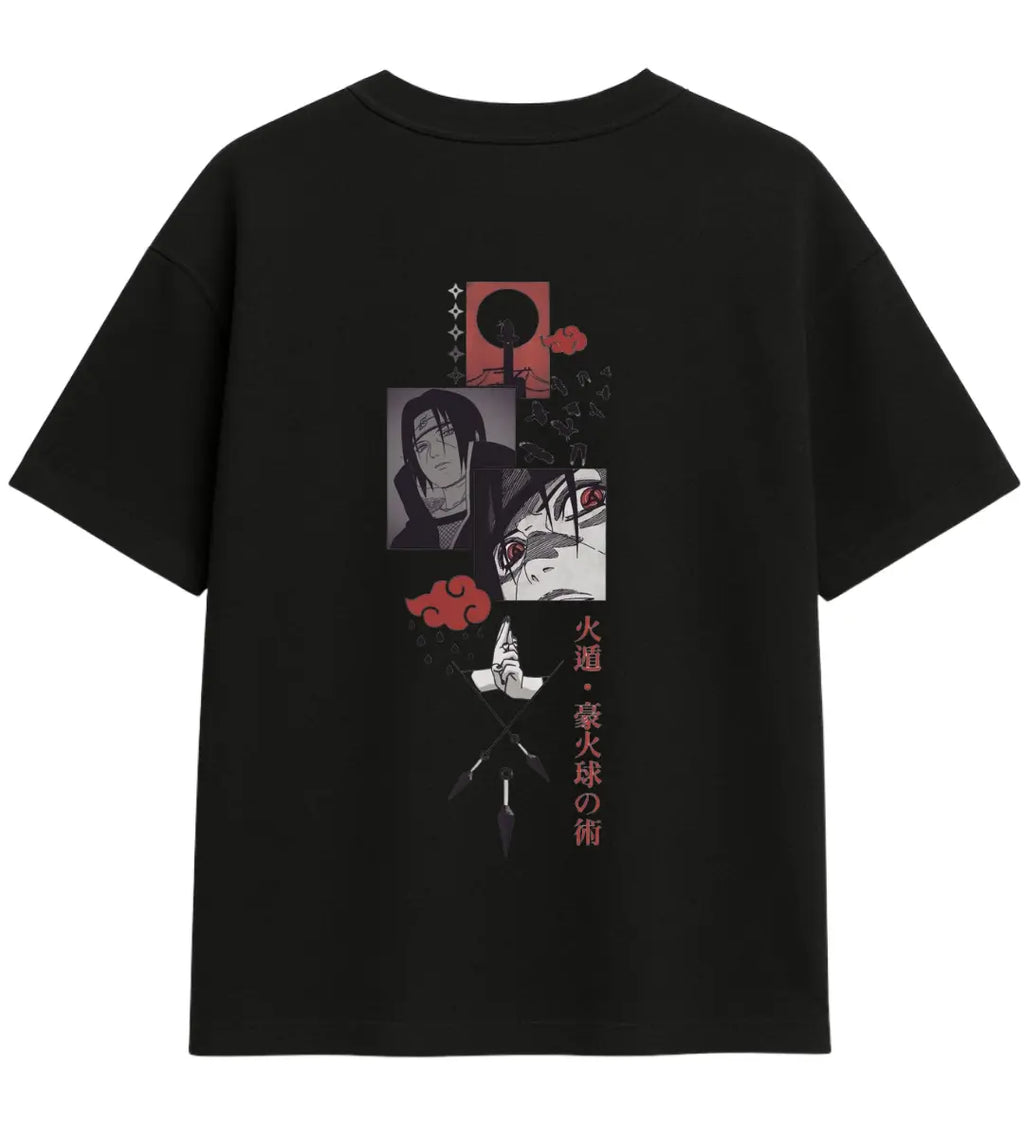 Crimson Shadows Oversize T-Shirt Lorinfo