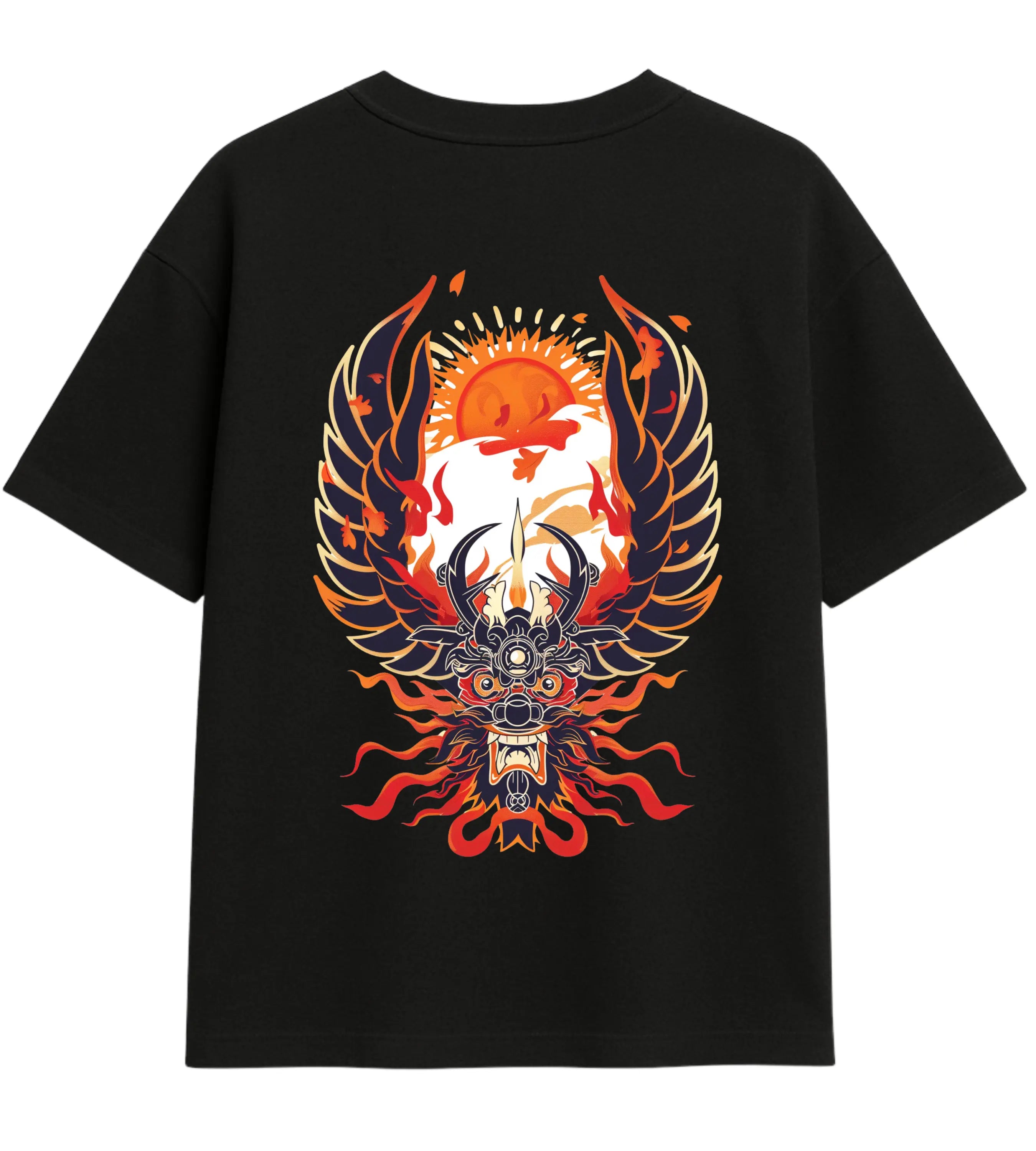 Rising Sun Oni Oversize T-Shirt Lorinfo