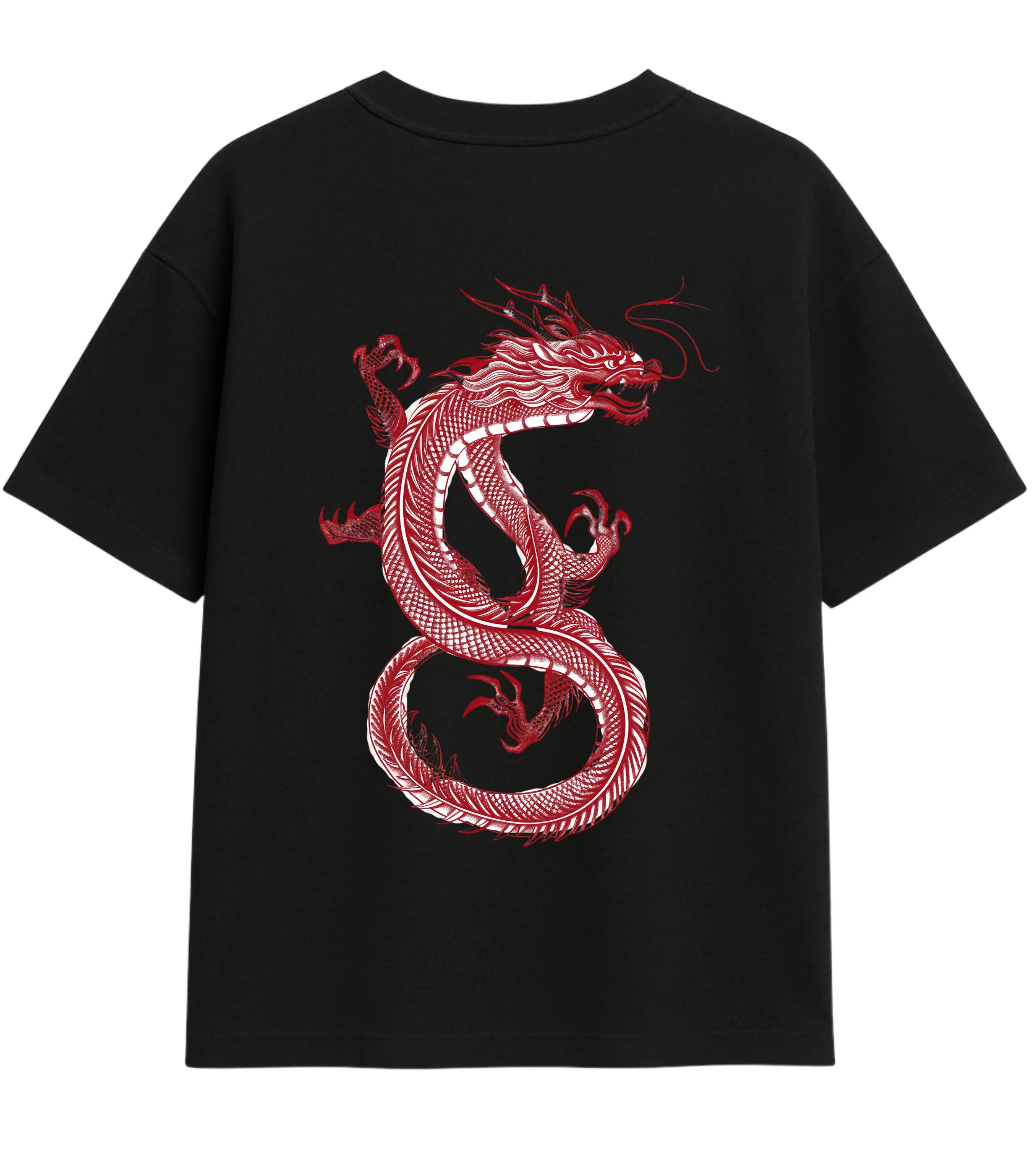 Mythic Serpent Dragon Oversize T-Shirt Lorinfo