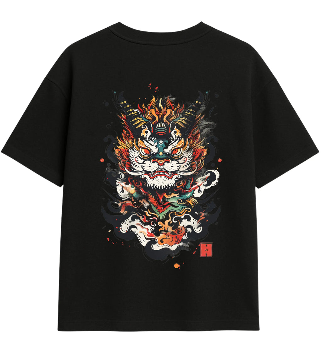 Inferno Oni Guardian Oversize T-Shirt Lorinfo
