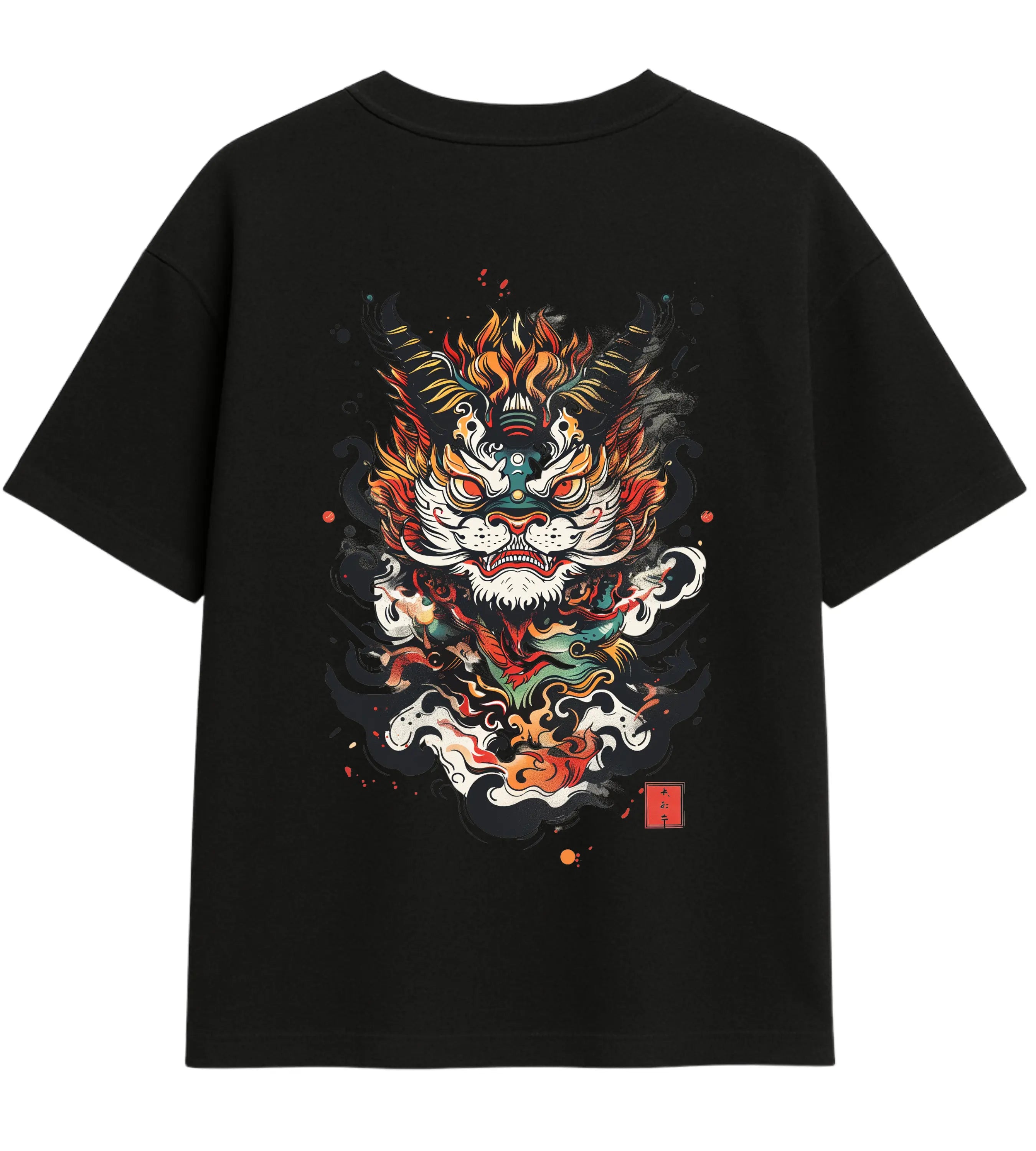 Inferno Oni Guardian Oversize T-Shirt Lorinfo