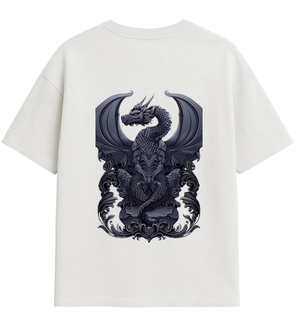 Royal Crest Dragon Oversize T-Shirt Lorinfo