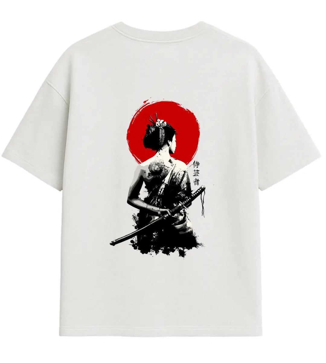 Geisha Warrior Oversize T-Shirt Lorinfo