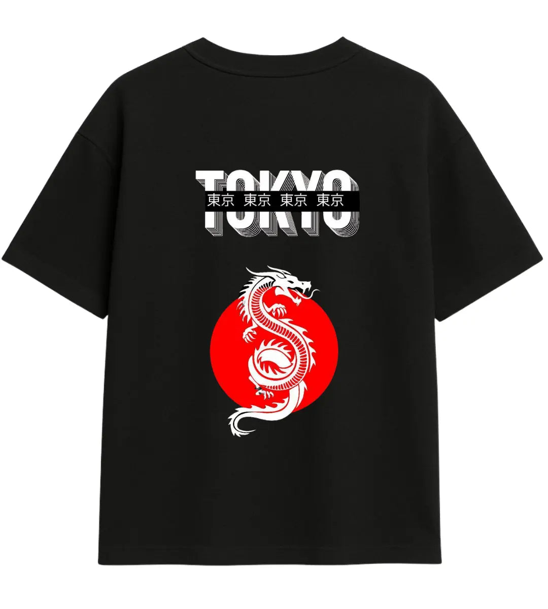 Tokyo Ejderhası Oversize T-Shirt Lorinfo