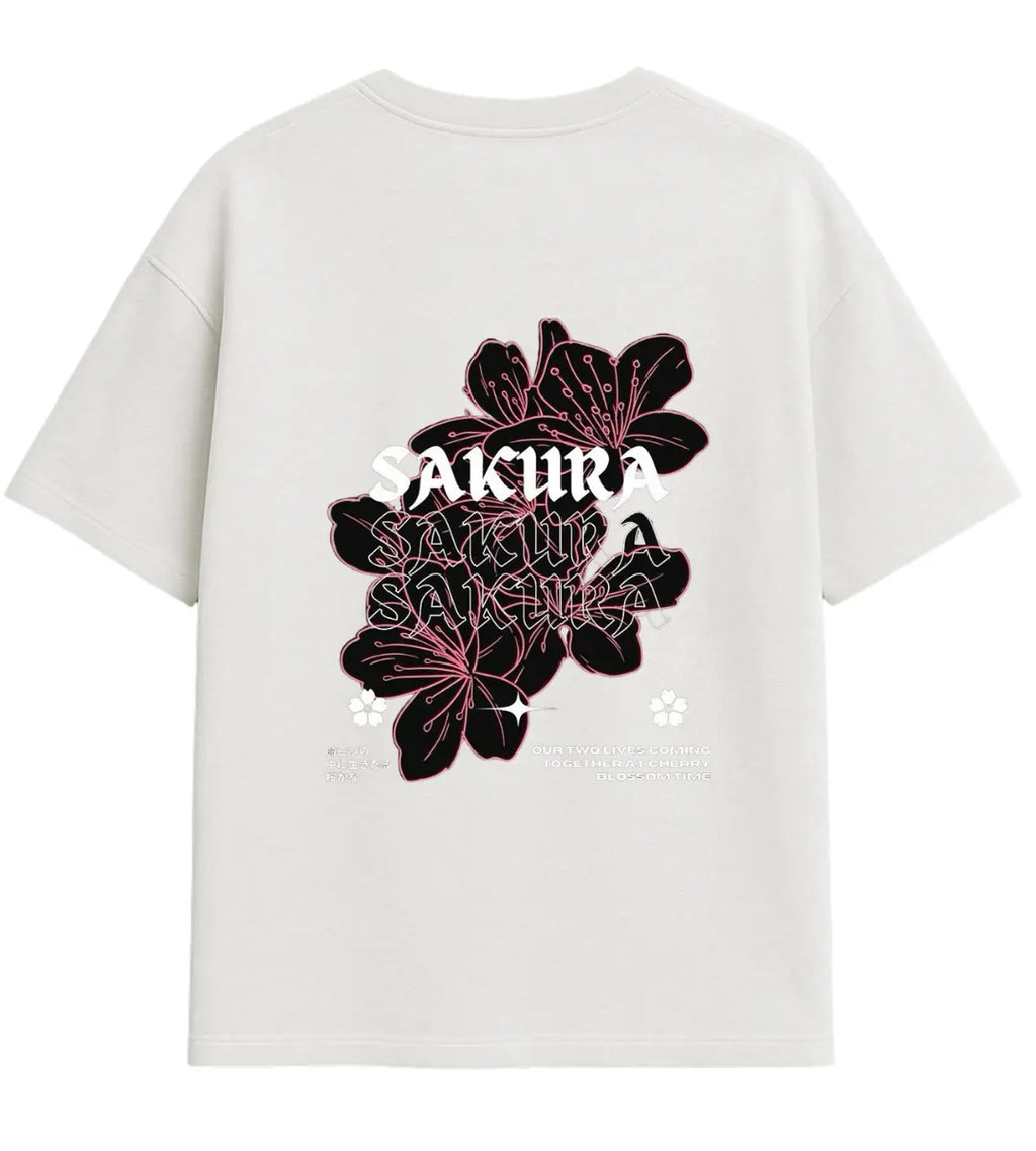 Sakura Blossom Oversize T-Shirt Lorinfo