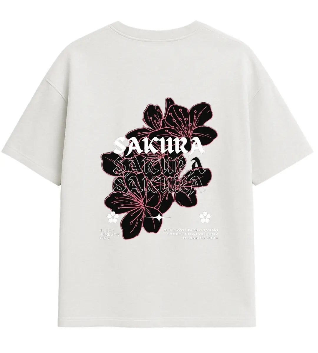 Sakura Blossom Oversize T-Shirt Lorinfo