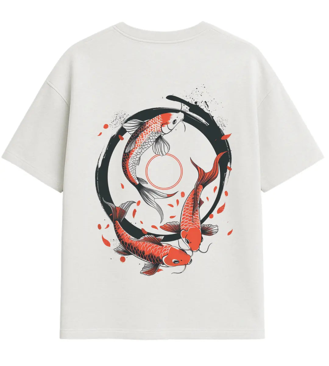 Enso Koi Flow Oversize T-Shirt Lorinfo