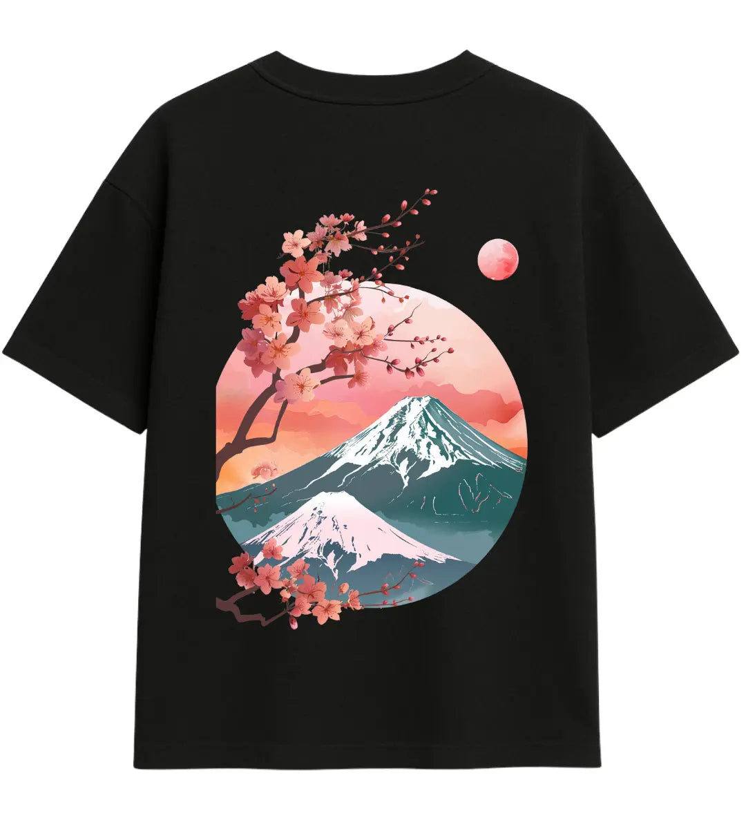 Twilight Sakura Peak Oversize T-Shirt Lorinfo