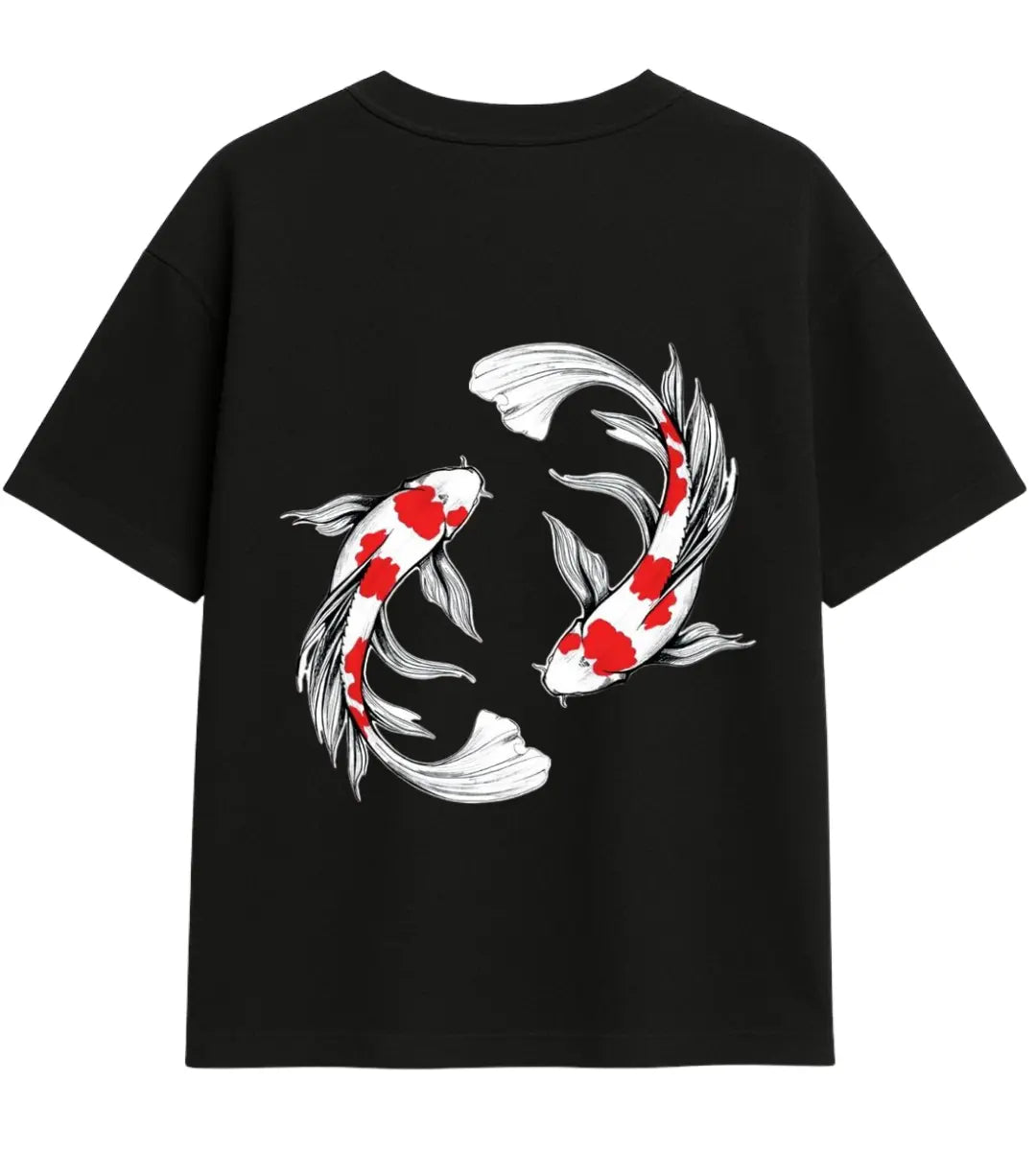Koi Harmony Duo Oversize T-Shirt Lorinfo