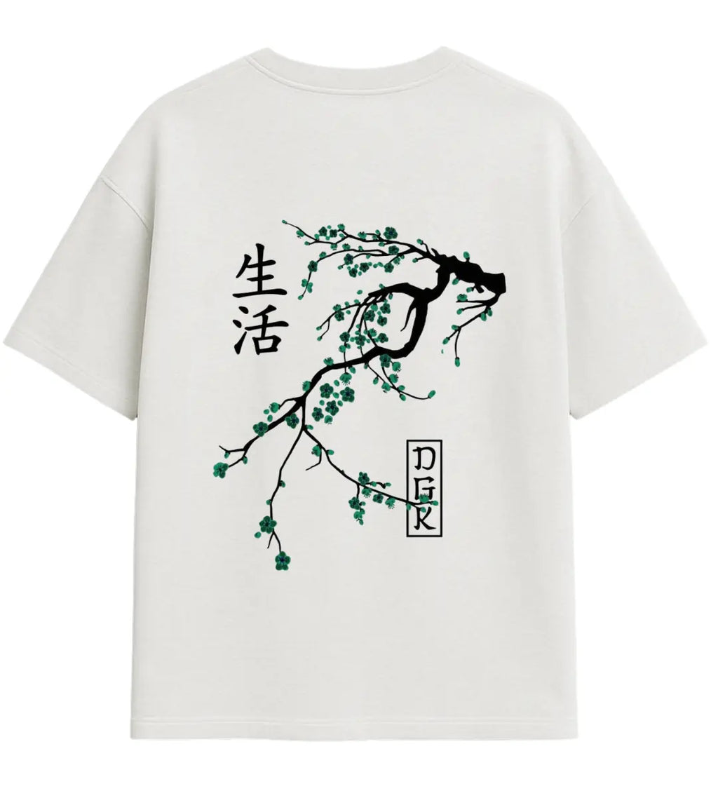 Sakura Life Oversize T-Shirt Lorinfo