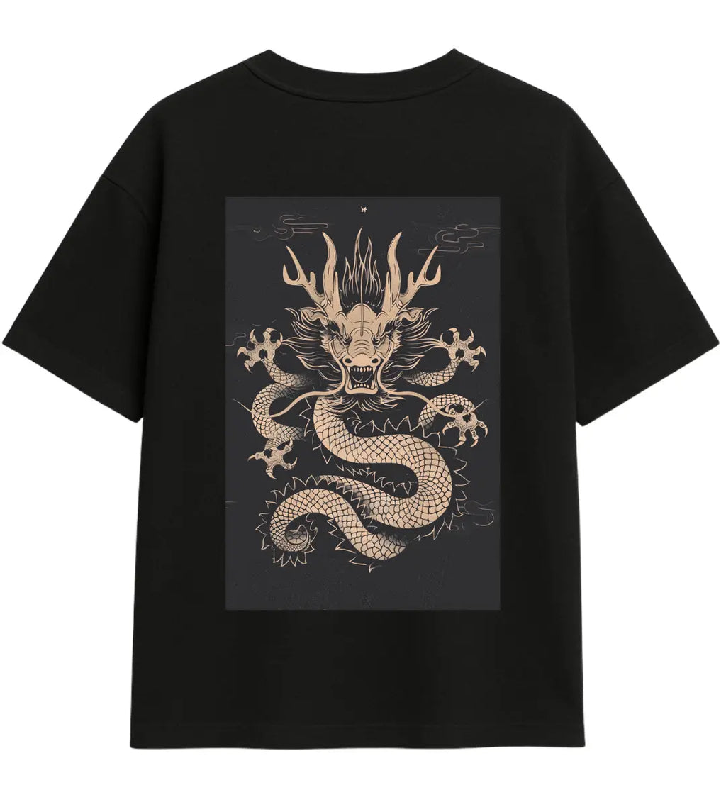 Nigh Dragon Oversize T-Shirt Lorinfo