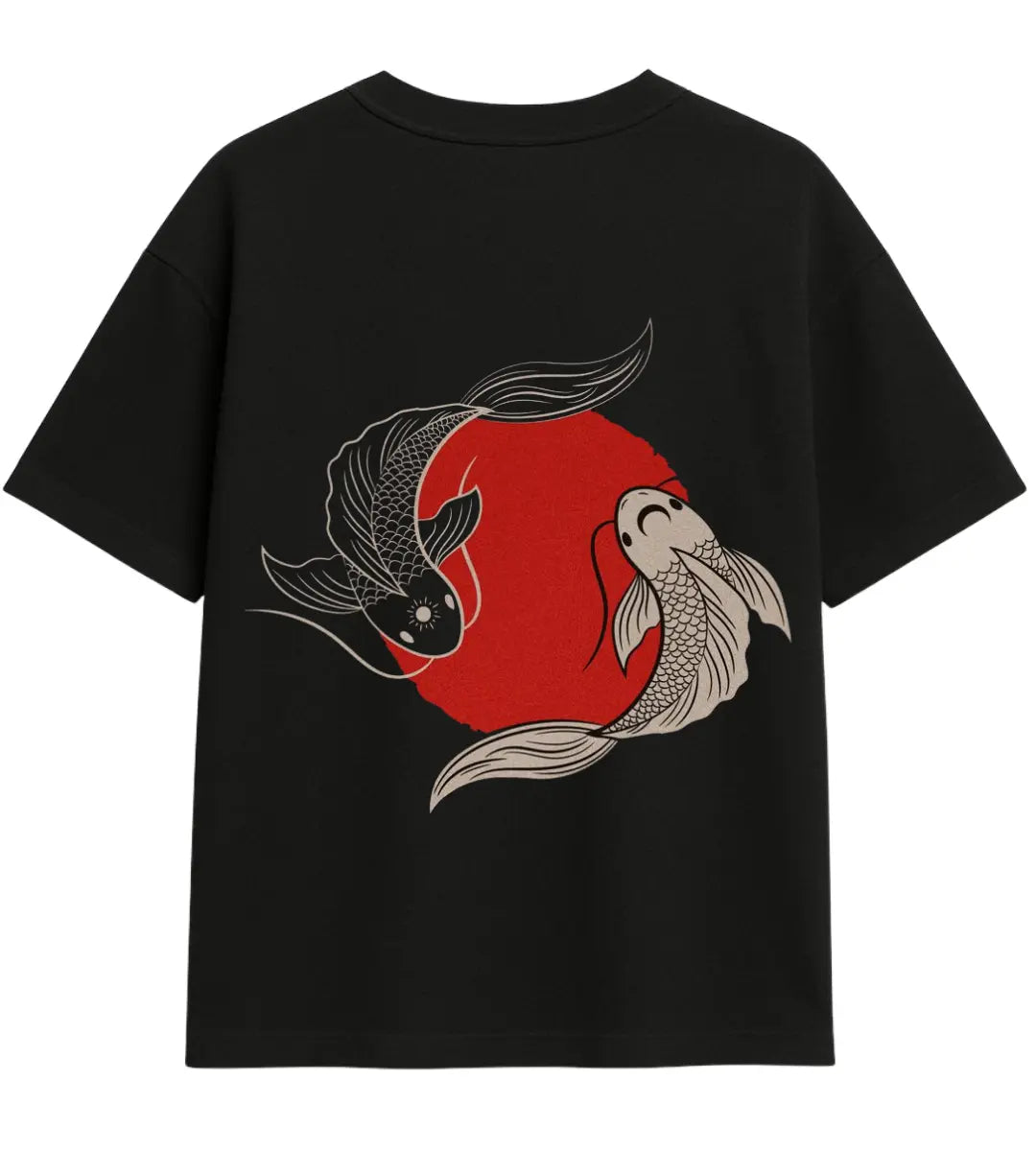 Koi Harmony Oversize T-Shirt Lorinfo