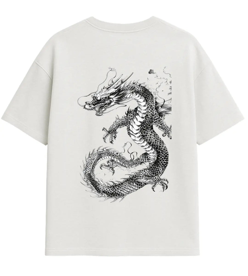 Storm Dragon Oversize T-Shirt Lorinfo