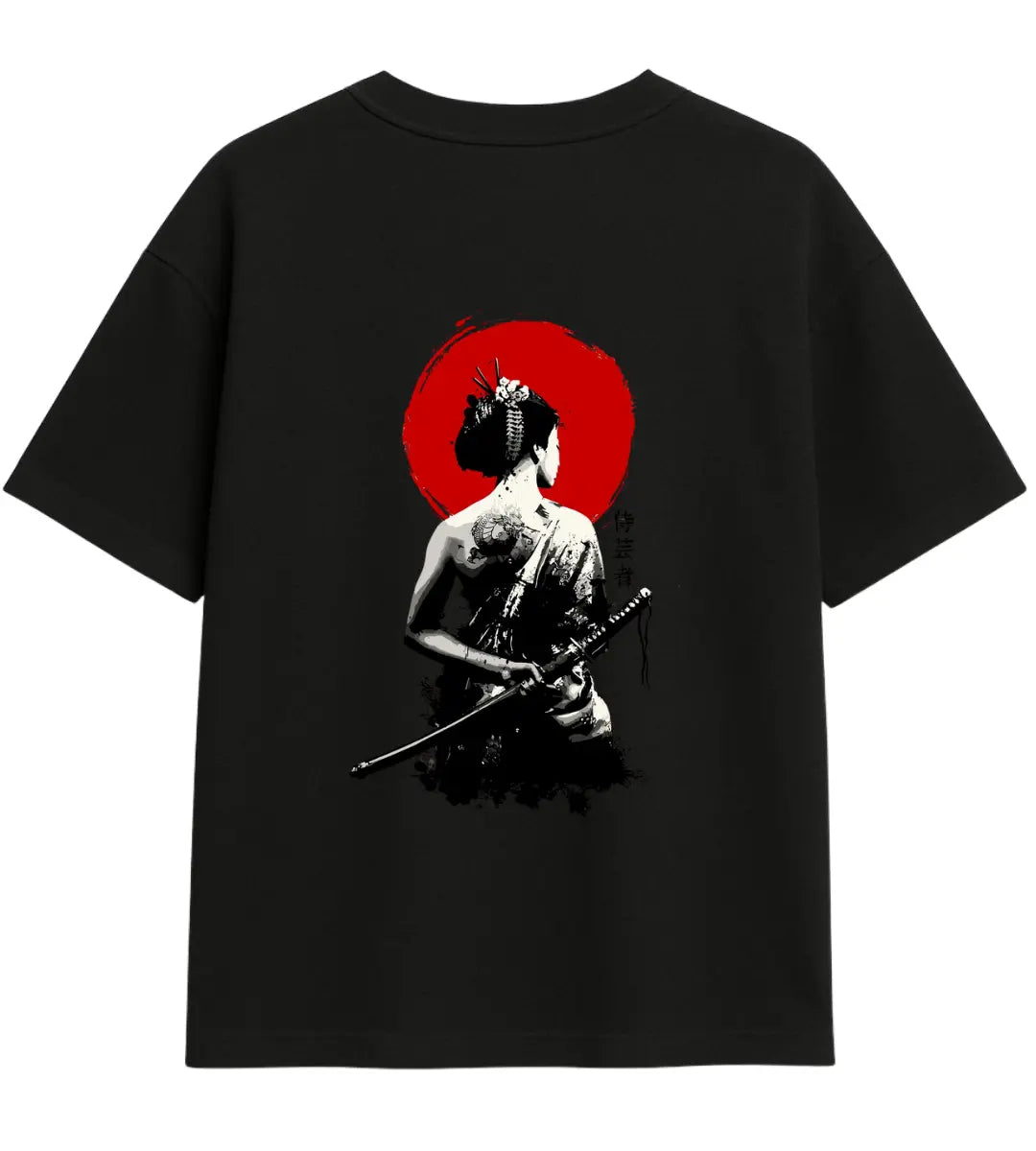 Geisha Warrior Oversize T-Shirt Lorinfo