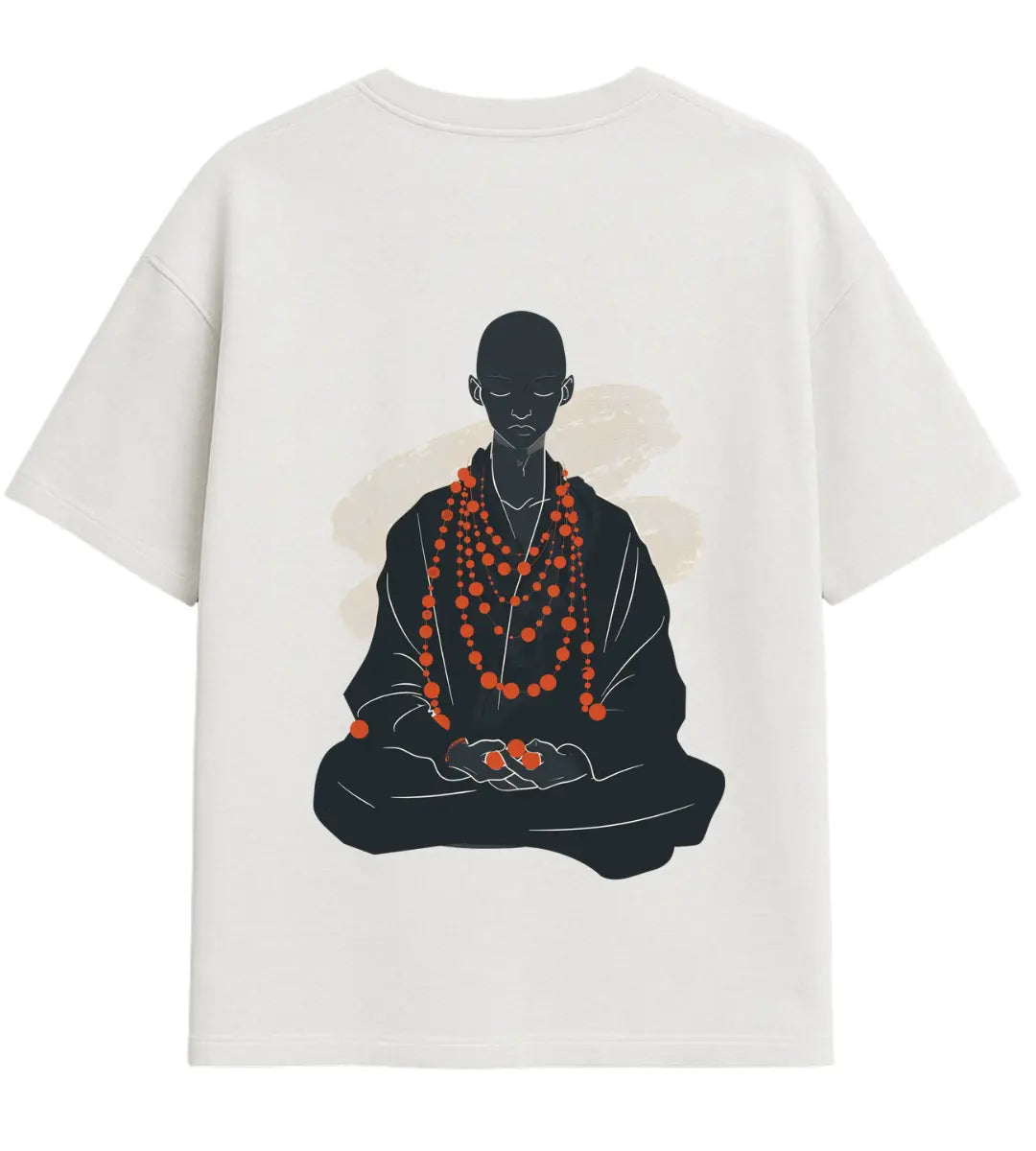 Infinite Beads Monk Oversize T-Shirt Lorinfo