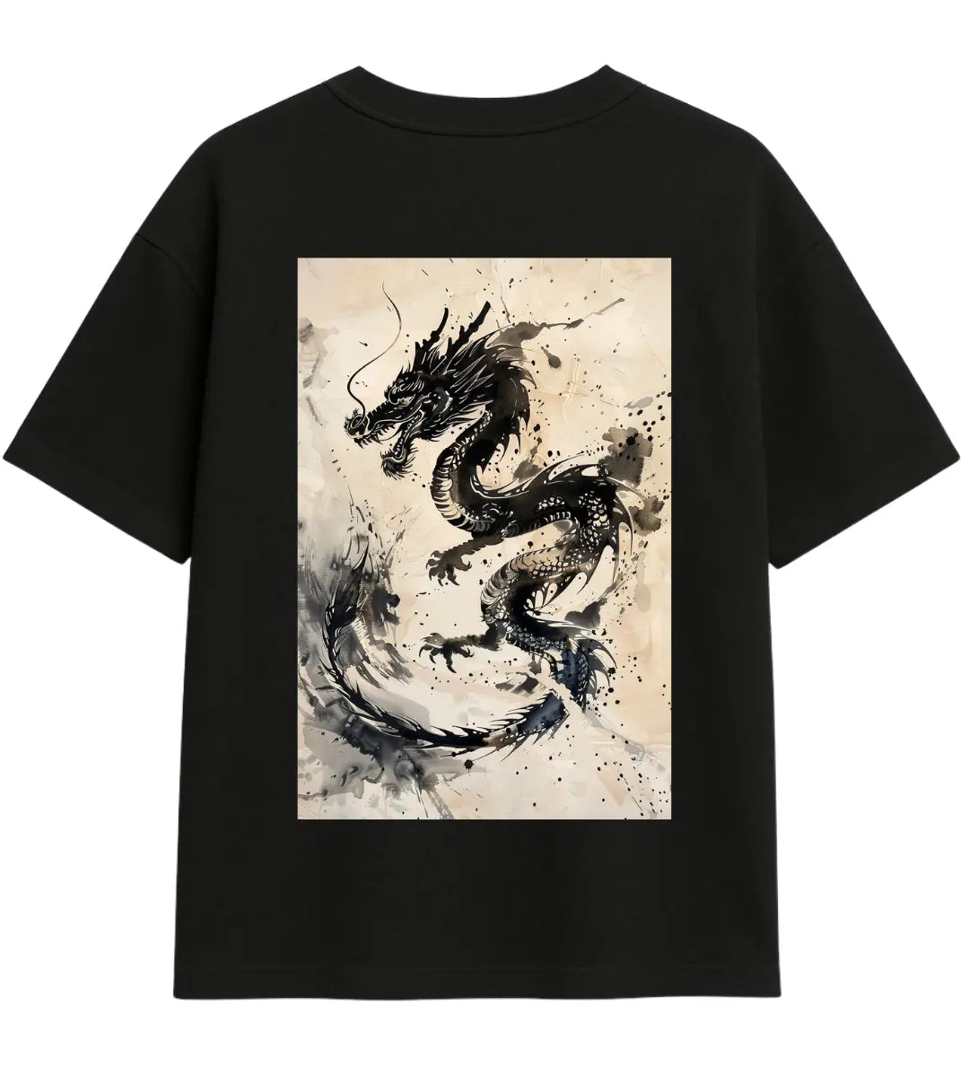 Ancient Spirit Dragon Oversize T-Shirt Lorinfo