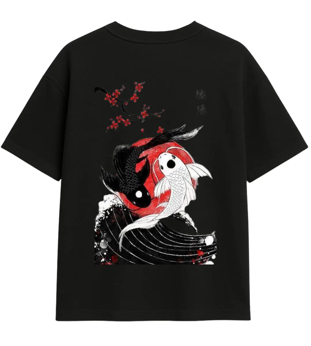 Blossom Yin Yang  Oversize T-Shirt Lorinfo