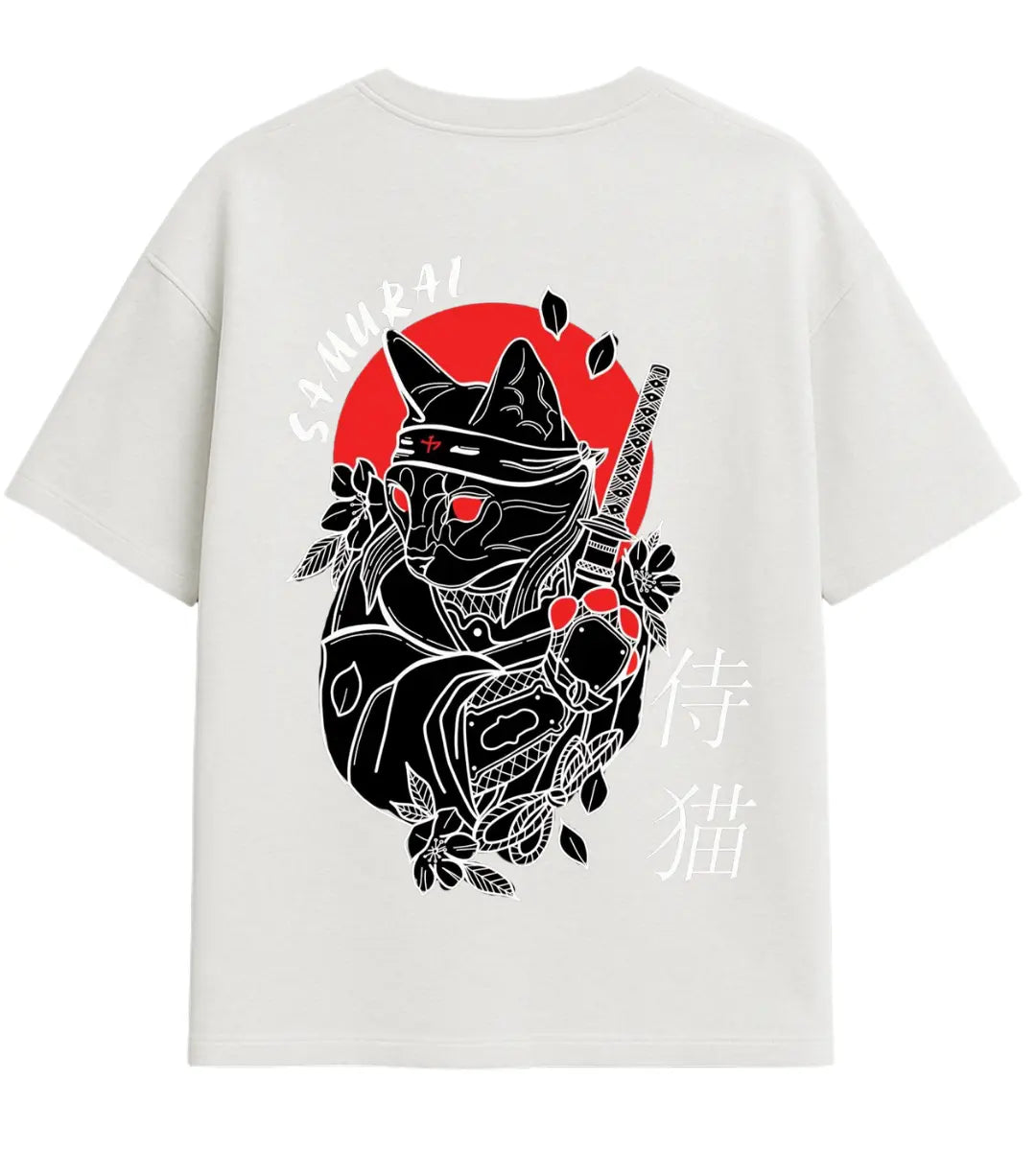 Samurai Cat Noir Oversize T-Shirt Lorinfo